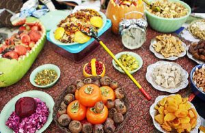 تزیین سفره شب یلدا