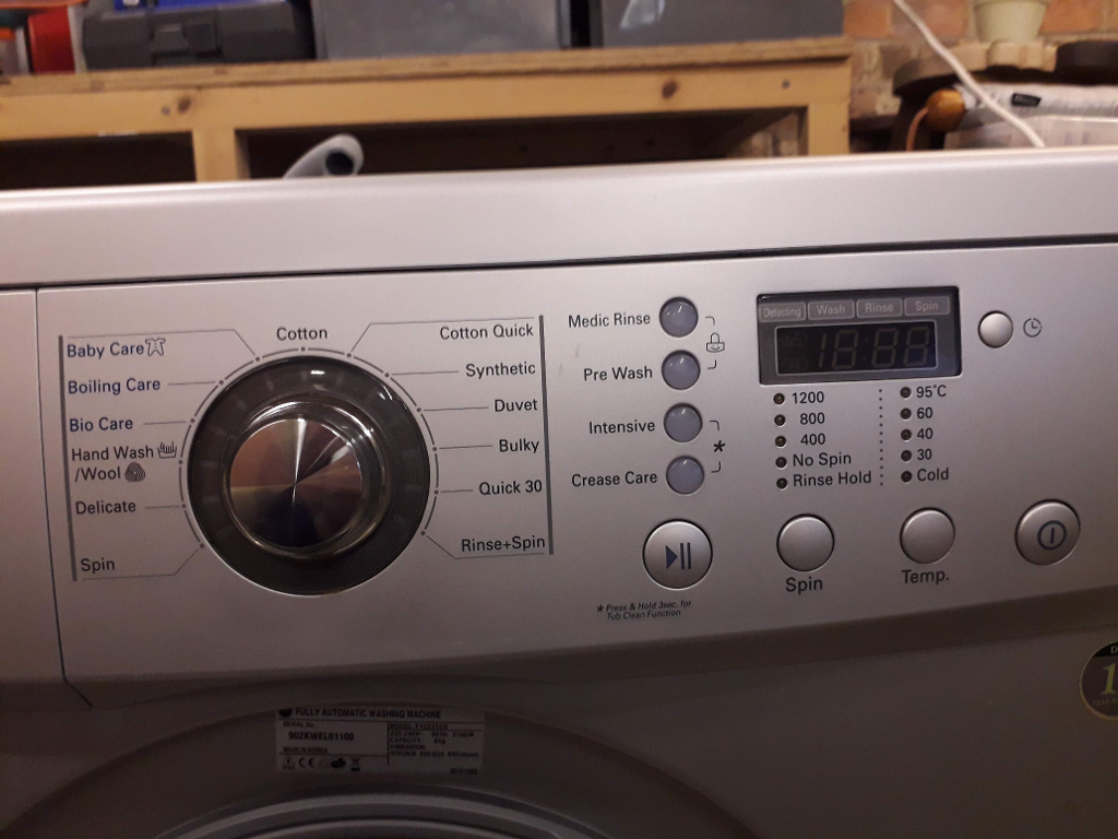 اصطلاحات ماشین لباسشویی و برنامه شستشو با دمای بالا