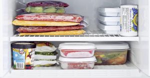 یخ زدن مواد غذایی در یخچال فریزر