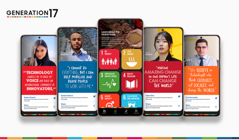 سامسونگ و سازمان ملل چهار چهره جدید به برنامه Global Goals اضافه کردند