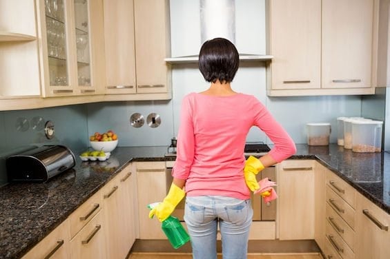 تمیز کردن کابینت ام دی اف