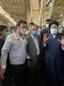  بازدید آیت الله رئیسی از کارخانه امرسان