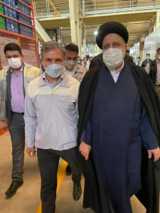  بازدید آیت الله رئیسی از کارخانه امرسان