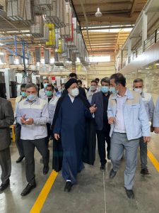  بازدید آیت الله رئیسی از کارخانه امرسان
