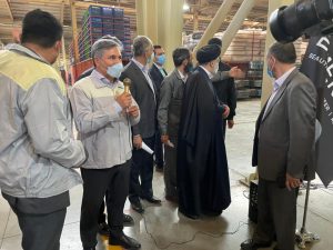  بازدید آیت الله رئیسی از کارخانه امرسان