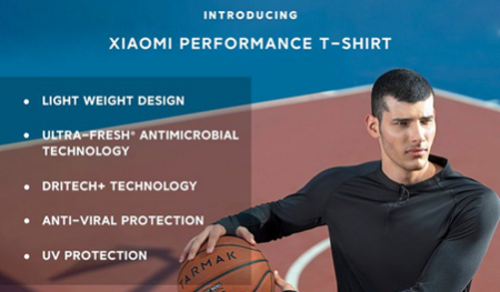 تی شرت هوشمند شیائومی مخصوص ورزشکاران