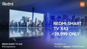 فروش تلویزیون X43 ردمی در هند