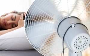 Does using a fan affect air quality