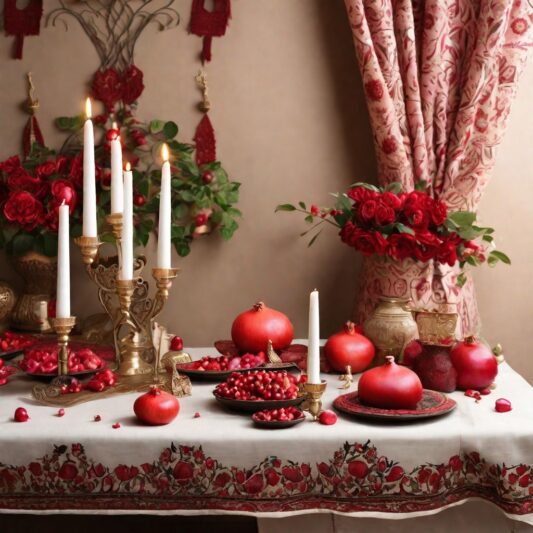 آموزش تزیین میز شب یلدا به دو روش سنتی و مدرن