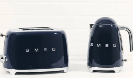 Smeg adds a touch of navy sophistication to its iconic breakfast set