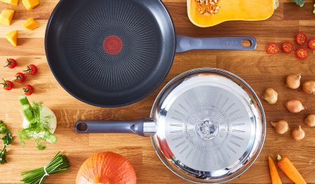 ماهیتابه‌های القایی تفال هنگام رسیدن به دمای مناسب تغییر رنگ می‌دهند