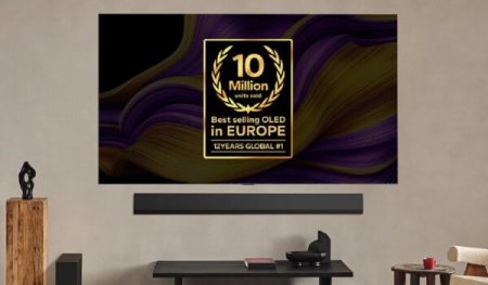 ال‌جی نخستین برند فروشنده ۱۰ میلیون تلویزیون OLED در اروپا شد